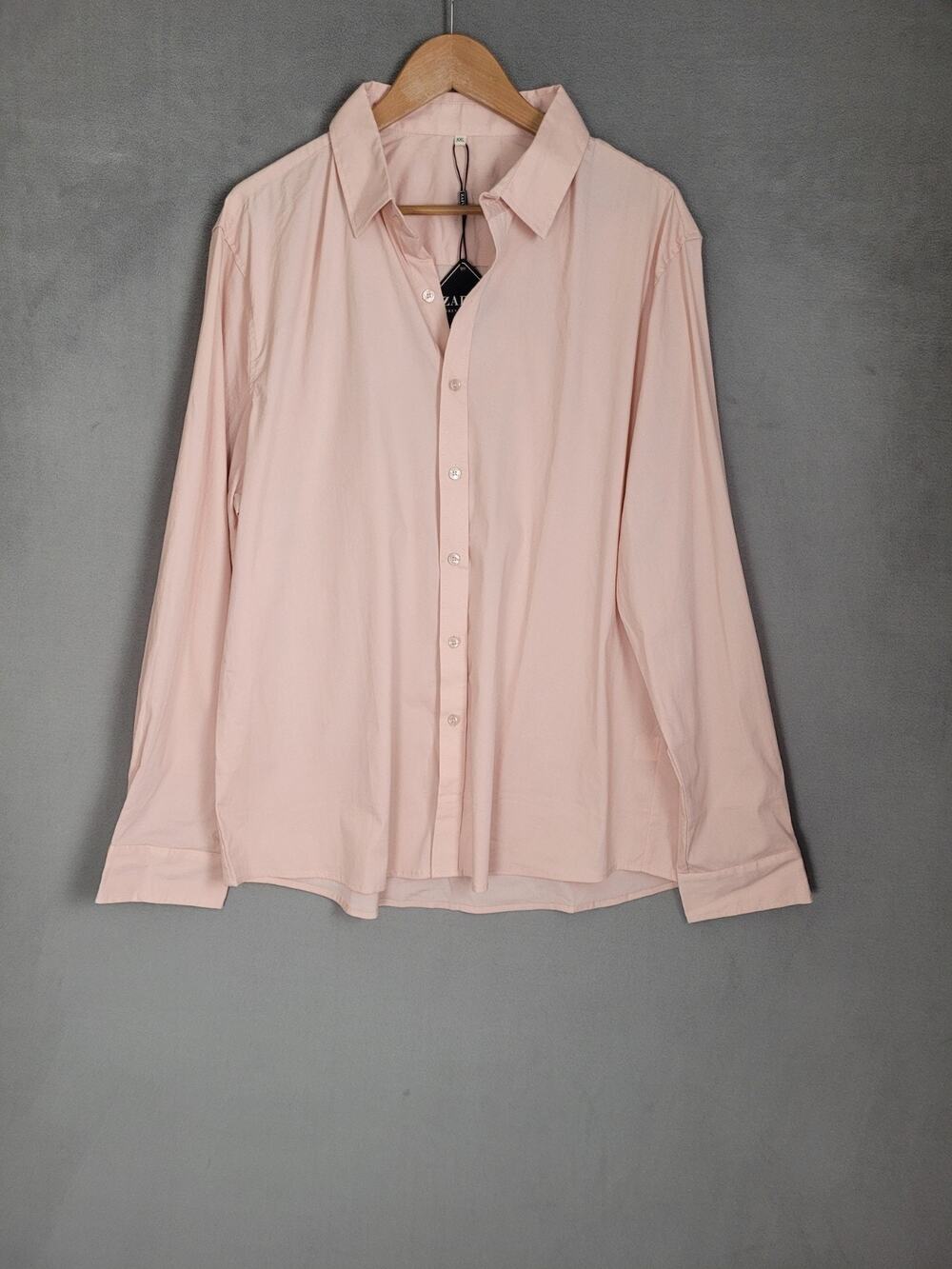 ZAFUL Mens Dress Shirt Slim Fit Button Down Long Sleeve Stretch Collared XXL
